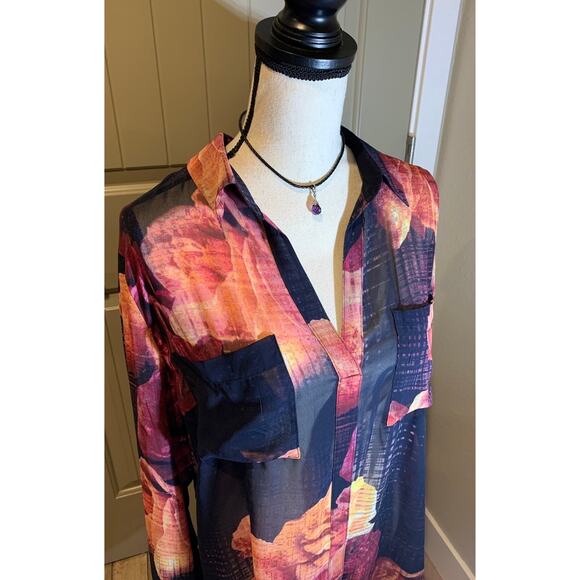 Robert Rodiguez floral blouse NWOT - Picture 8 of 10